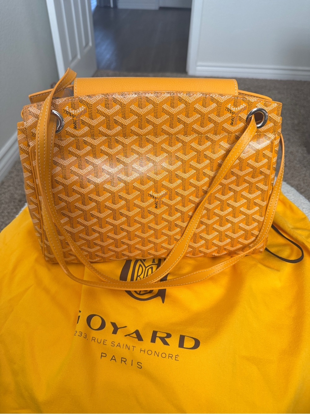 Goyard Yellow Rouette Souple Bag with Dustbag - Picture 4 of 7